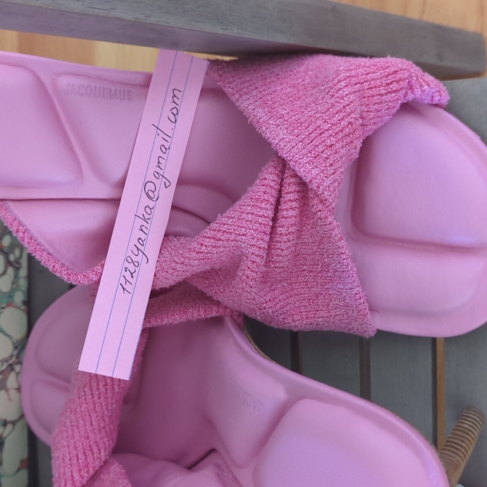 ‼️SOLD on VC‼️JACQUEMUS "LES MULES BAGNU" TERRY CLOTH SANDALS - Picture 13 of 17